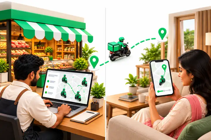 Illustration: live tracking with MiniDrop